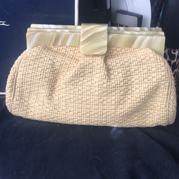 OSCAR de la Renta Clutch, early 2000??? NIB - Picture 2 of 7